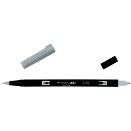 Маркер-кисть brush pen N75 холодный серый 3