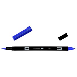 Маркер-кисть brush pen 565 темно-синий